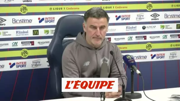 Foot - L1 - LOSC : Galtier «L&#039;équipe, c&#039;est pas Nicolas Pépé»