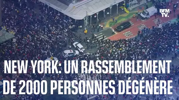 À New York, un rassemblement de plus de 2000 personnes dégénère en violences de rue