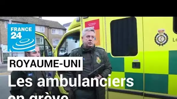 Au Royaume-Uni, les ambulanciers du NHS en grève pour dénoncer le manque de moyens • FRANCE 24
