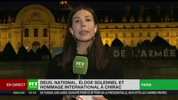 Deuil national, éloge solennel et hommage international à Chirac