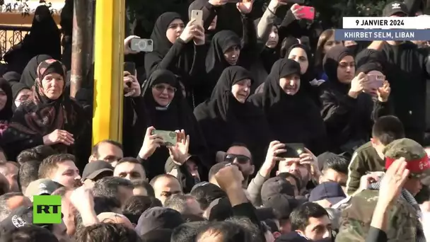 Liban : des milliers de personnes assistent aux funérailles d'un commandant du Hezbollah assassiné
