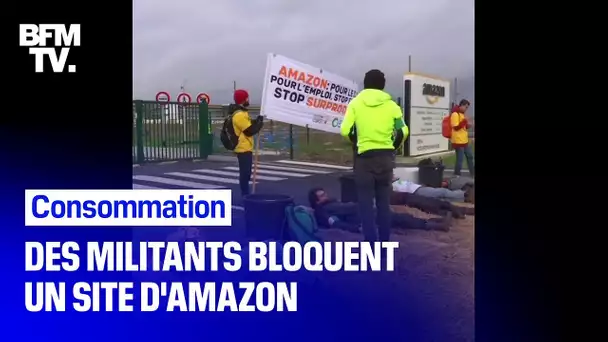 'Block Friday': l'entrepôt d'Amazon de Brétigny-sur-Orge bloqué par des militants écolos