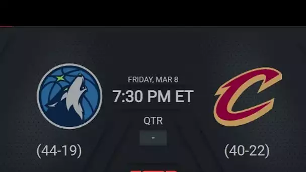 Minnesota Timberwolves @ Cleveland Cavaliers | NBA on ESPN Live Scoreboard