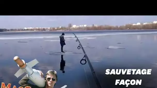 Ce sauvetage à la canne à pêche est digne de MacGyver