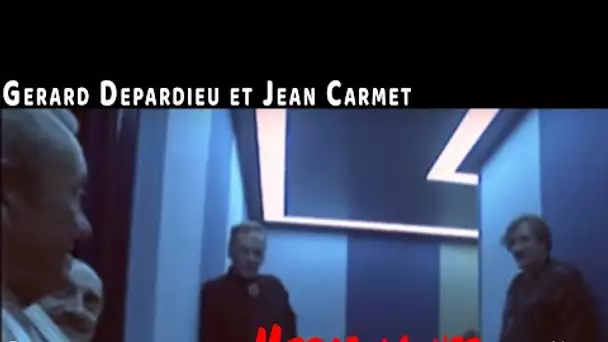 GERARD DEPARDIEU & JEAN CARMET: sur le tournage de "Merci la vie" X