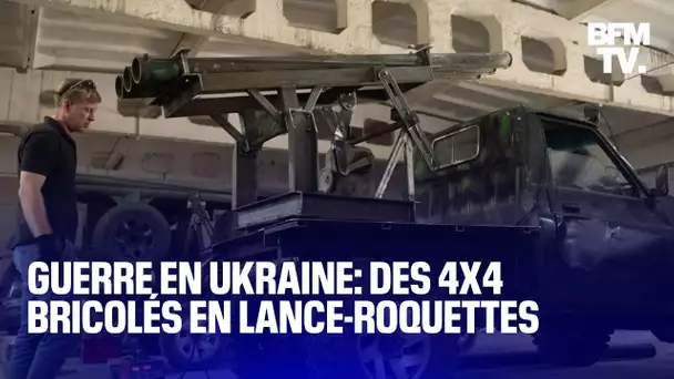 Guerre en Ukraine: des 4x4 transformés en lance-roquettes