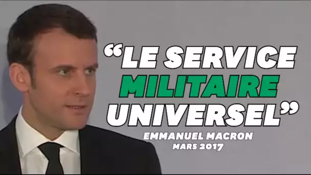 Macron promettait bien un service "militaire" universel