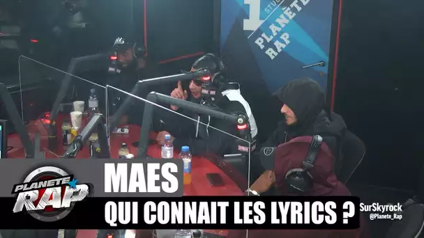 Maes - Qui connaît les  lyrics ? avec Da Uzi, Dymé, Lemsa & Malty ASB ! #PlanèteRap