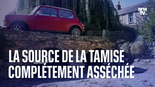 La source de la Tamise complétement asséchée