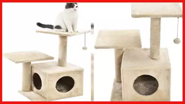 Amazon Basics Cat Tree with Cave, Scratching Posts