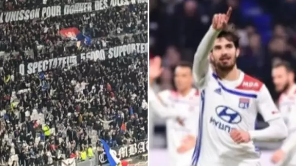 OL 2-1 Guingamp : Lyon victoire difficile, tifo soutient pour ol barca, but fekir et terrier