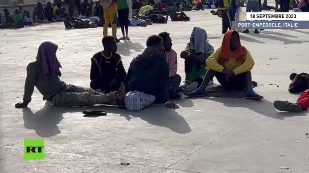 🇮🇹  La Sicile a son tour confrontée à un afflux de migrants à Port-Empédocle