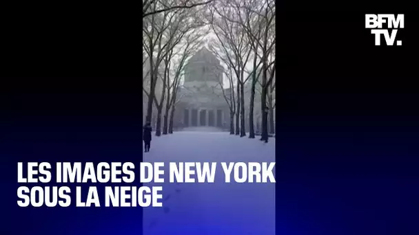 Les images de New York sous une bonne couche de neige