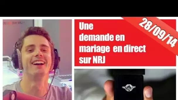 Une demande en mariage en direct sur NRJ !