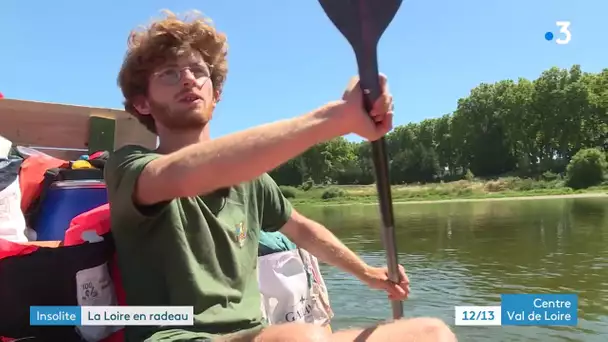 Insolite : des étudiants parcourir la Loire en radeau jusqu'à Angers