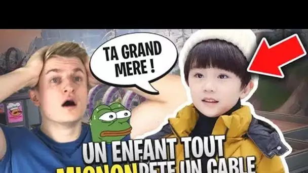 "Ta grand mère !" UN ENFANT DE 8 ANS TOUT MIGNON PETE UN CABLE