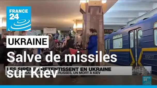 Guerre en Ukraine : nouvelle salve de missiles russes, un mort à Kiev • FRANCE 24
