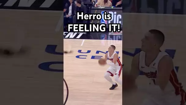 Herro getting to work EARLY in this one!