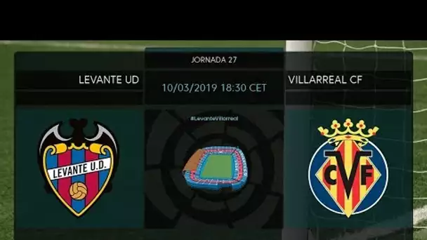 Calentamiento Levante UD vs Villarreal CF
