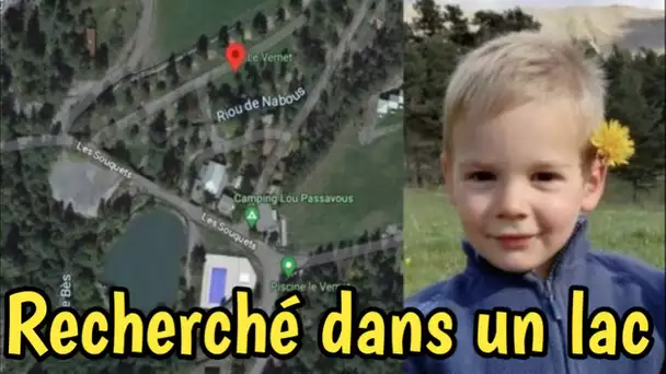 Recherches dans un lac pour retrouver le corps d'Emile, l'enfant disparu depuis le 8 juillet.