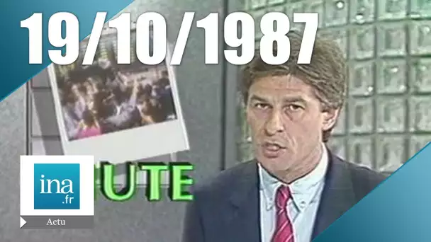 20h Antenne 2 du 19 octobre 1987 - Krach boursier à New York | Archive INA