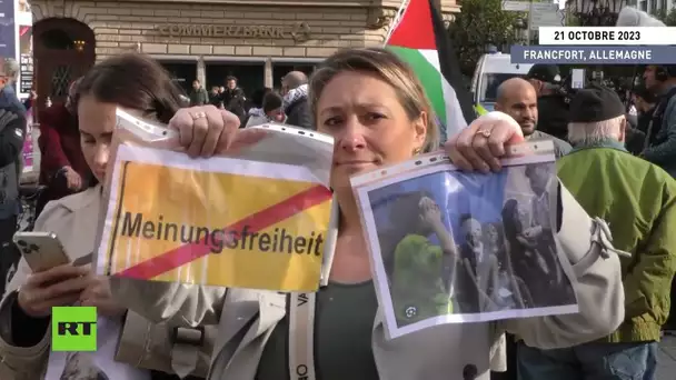 🇩🇪 Des manifestants pro-palestiniens organisent un rassemblement à Francfort