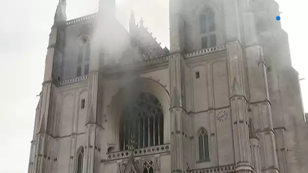 Nantes : incendie à la cathédrale Saint-Pierre-Saint-Paul le 18 juillet 2020