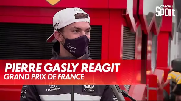 Pierre Gasly réagit après le Grand Prix