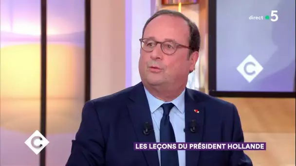 Les leçons du président Hollande - C à Vous - 12/04/2018