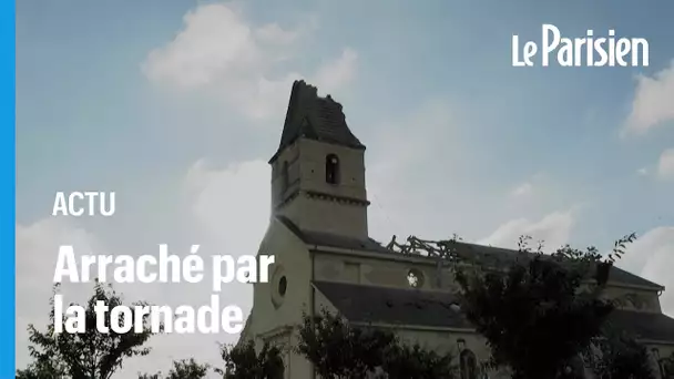 Saint-Nicolas-de-Bourgueil : le clocher de l'église arraché par une tornade