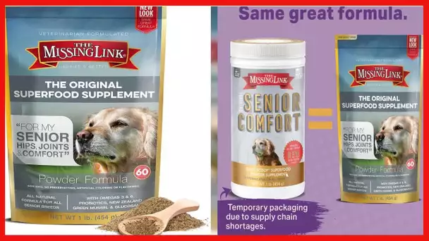 The Missing Link Original Veterinarian Formulated Aging Dog Superfood Supplement Powder - Omegas