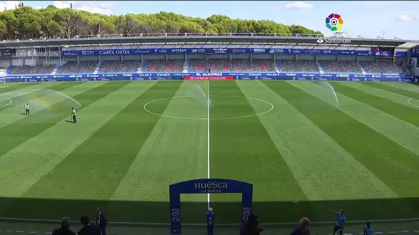 Calentamiento SD Huesca vs Cádiz CF