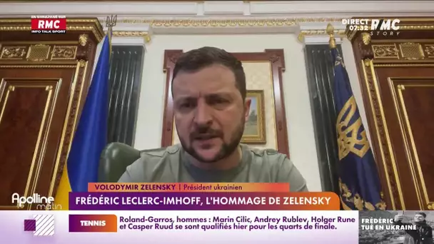 L'hommage de Volodymyr Zelensky à Frédéric Leclerc-Imhoff, journaliste français tué en Ukraine
