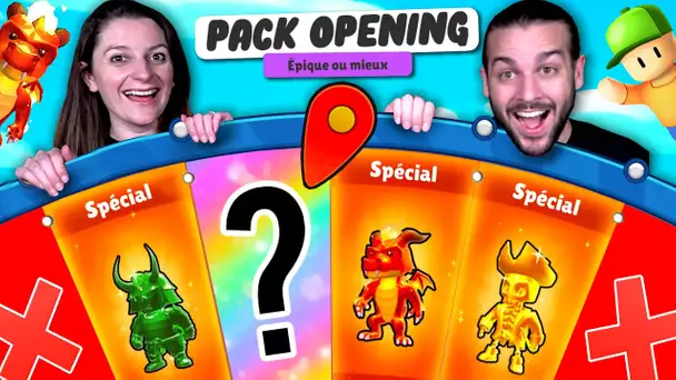 MEGA PACK OPENING SUR STUMBLE GUYS POUR AVOIR LES SKINS SPECIAUX !