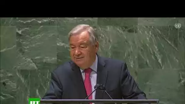 76e session de l’Assemblée générale de l’ONU : Antonio Guterres prend la parole