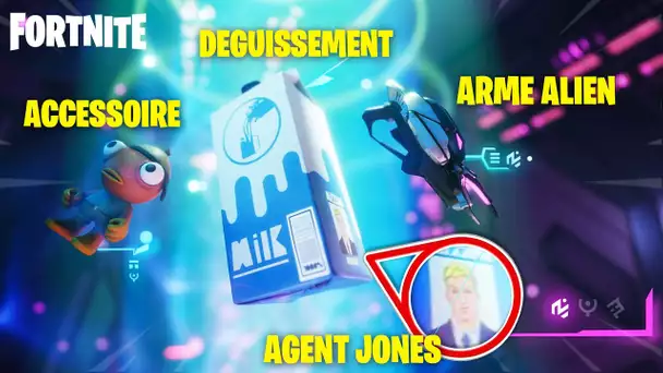 FORTNITE TEASER SAISON 7 : L'AGENT JONES A DISPARU, NOUVELLE ARME ALIEN, SKIN BATTLE PASS ...