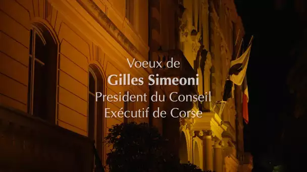 Gilles Simeoni président du conseil Exécutif de Corse présente ses vœux pour l'année 2022