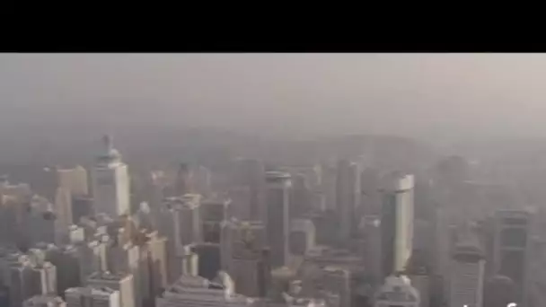 Chine, Shenzen : vue verticale de la ville