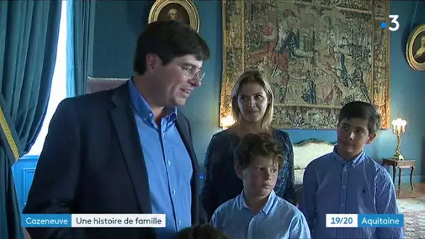 Vie de famille au château de Cazeneuve à Préchac