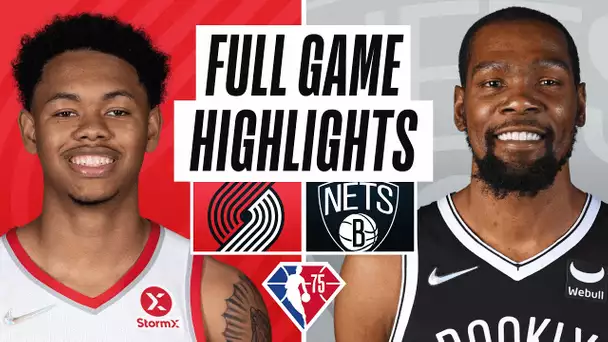 TRAIL BLAZERS at NETS | FULL GAME HIGHLIGHTS | March 18, 2022