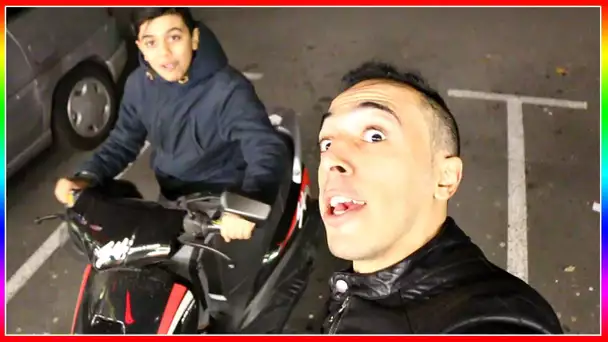 VLOG AVEC MOMO - VOITURE BRULÉE SCOOTER CREVER COURSE POURSUITE AVEC MOMO ... RESTO CINÉ