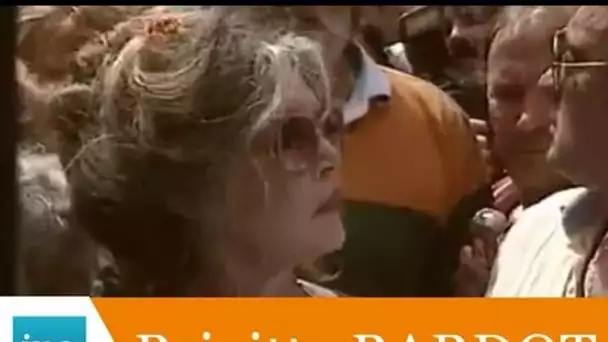 Brigitte Bardot face à face avec les chasseurs à Saint-Tropez - Archive vidéo INA