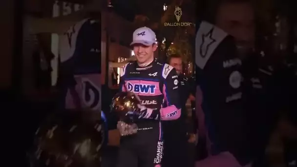 L'arrivée spectaculaire du Ballon d'Or en Formule 1 #shorts #football #ballondor #formula1