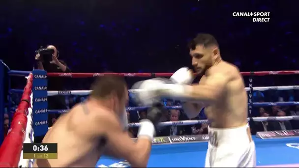 Arsen Goulamirian au-dessus dans le 1er round