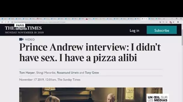 L'alibi pizza du prince Andrew