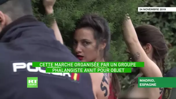 Madrid : les Femen perturbent une manifestation pro-Franco