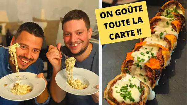 RESTO ITALIEN INCROYABLE! BEIGNET de BURRATA , PÂTES et PIZZAS de ouf! - VLOG #962