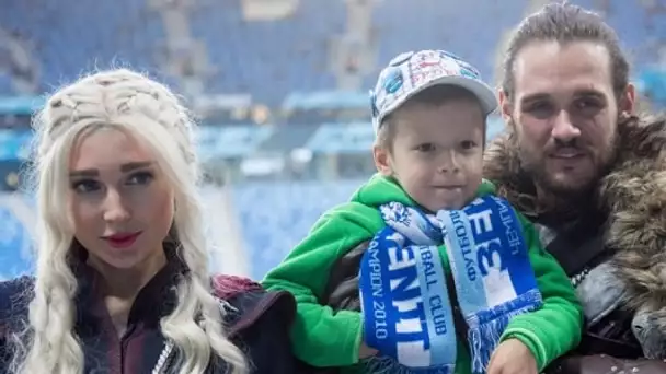 Les supporters du FC Zénith en mode Game of Thrones