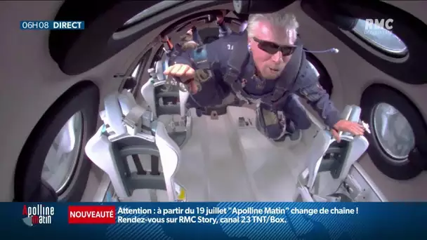 Vol réussi pour Richard Branson: le milliardaire s'est envolé dans l'espace