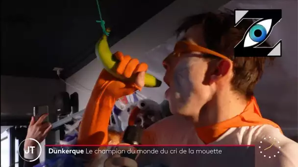 [Zap Télé_2] Le champion du monde du cri de la mouette élu lors du carnaval de Dunkerque (21/02/23)